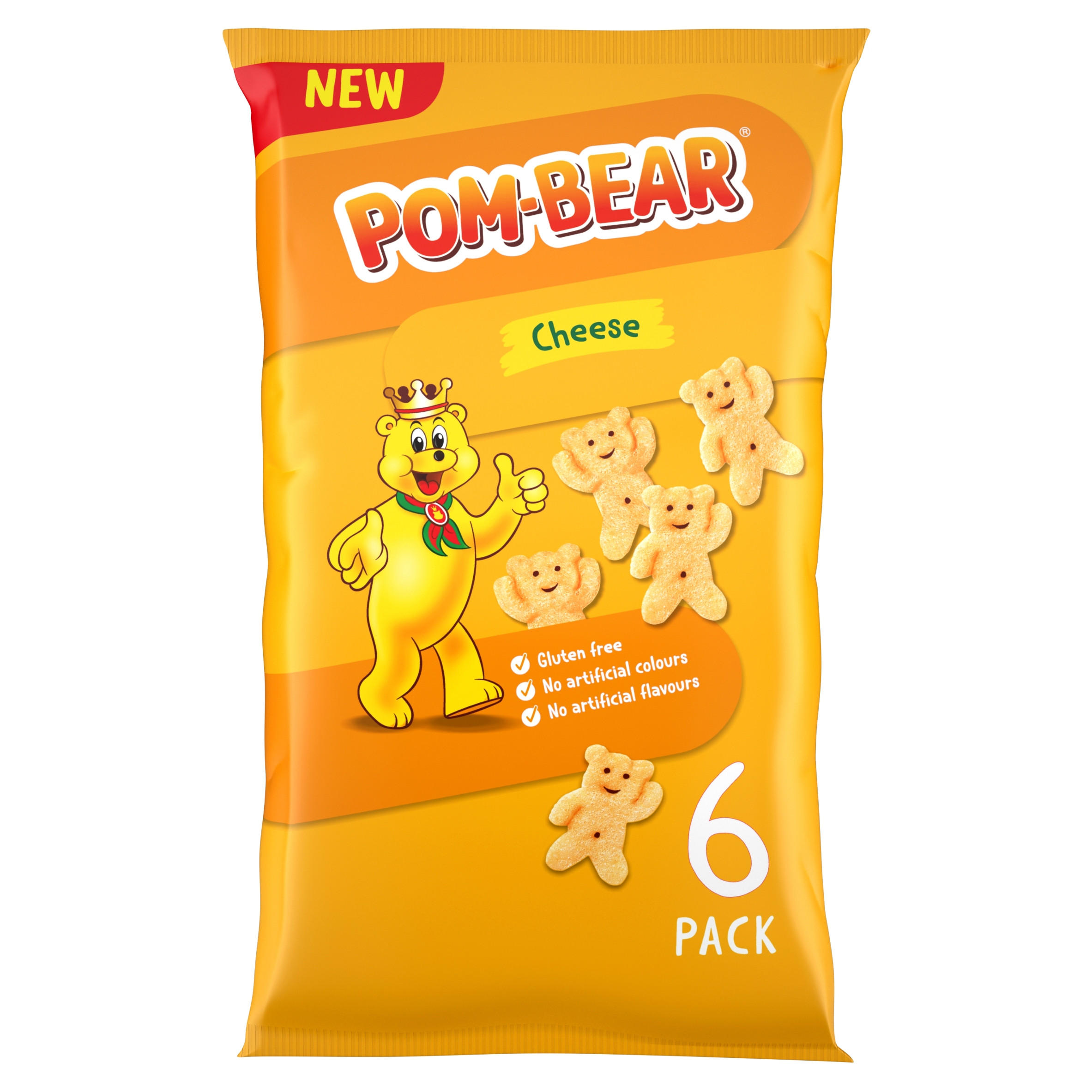 Pom-Bear Cheese Multipack Crisps 6 Pack