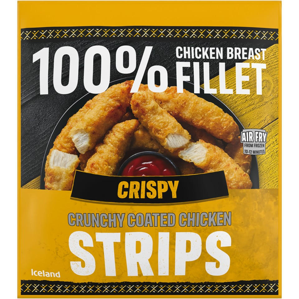 Iceland Crispy Crunchy Coated Chicken Strips 475g