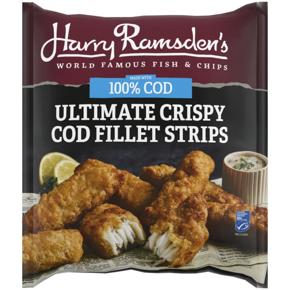 Harry Ramsden’s Ultimate Crispy Cod Fillet Strips 400g