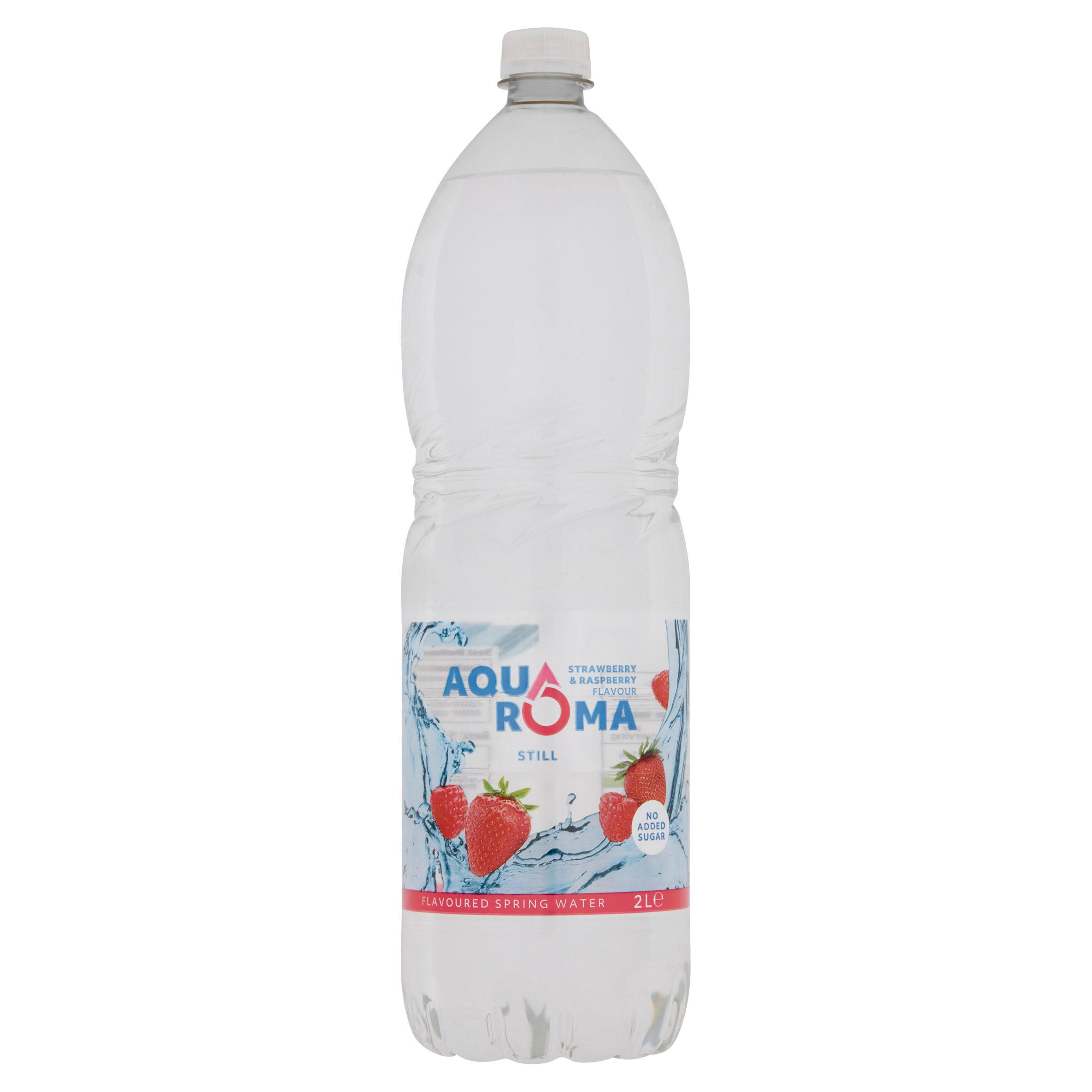 AQUA ROMA Still Strawberry & Raspberry Flavoured Spring Water 2L