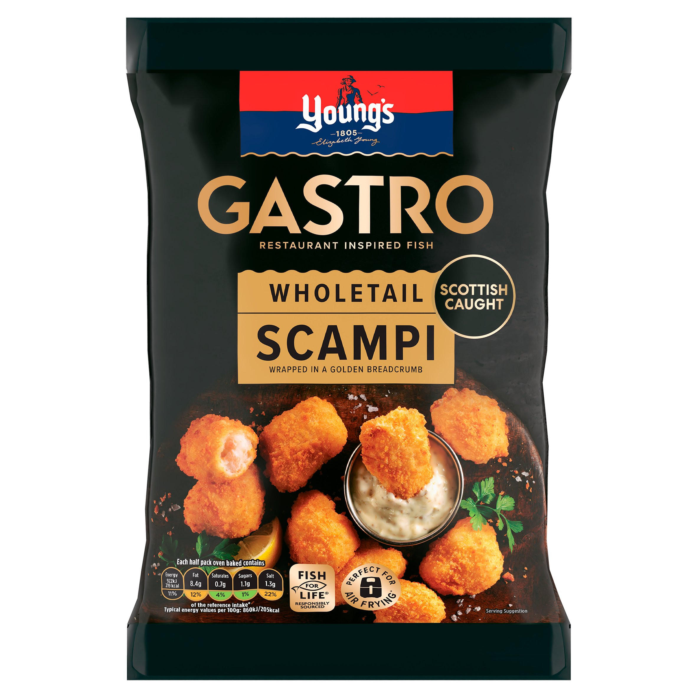Young's Gastro Wholetail Scampi Frozen