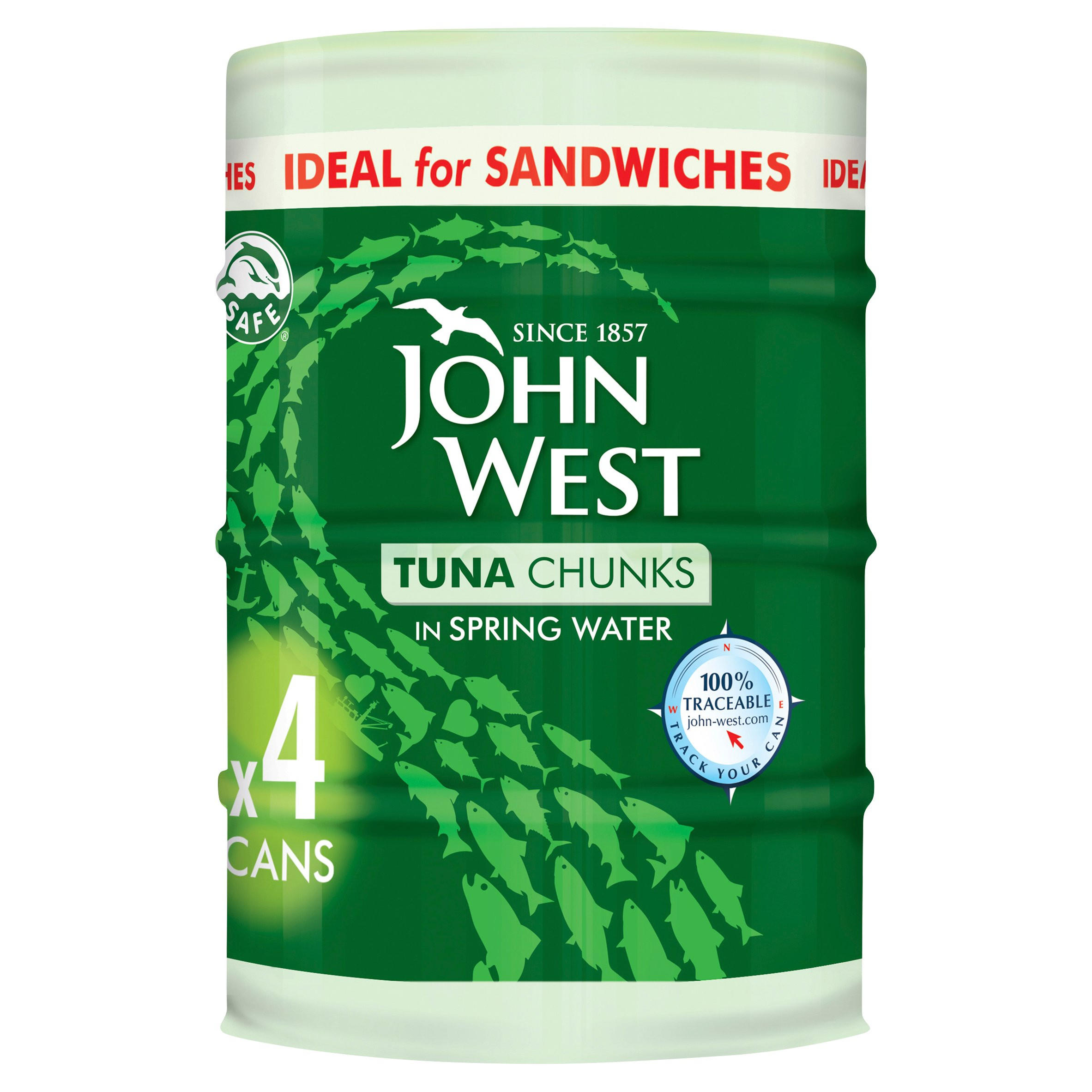 Tuna Chunks in Spring Water 4 x 132g