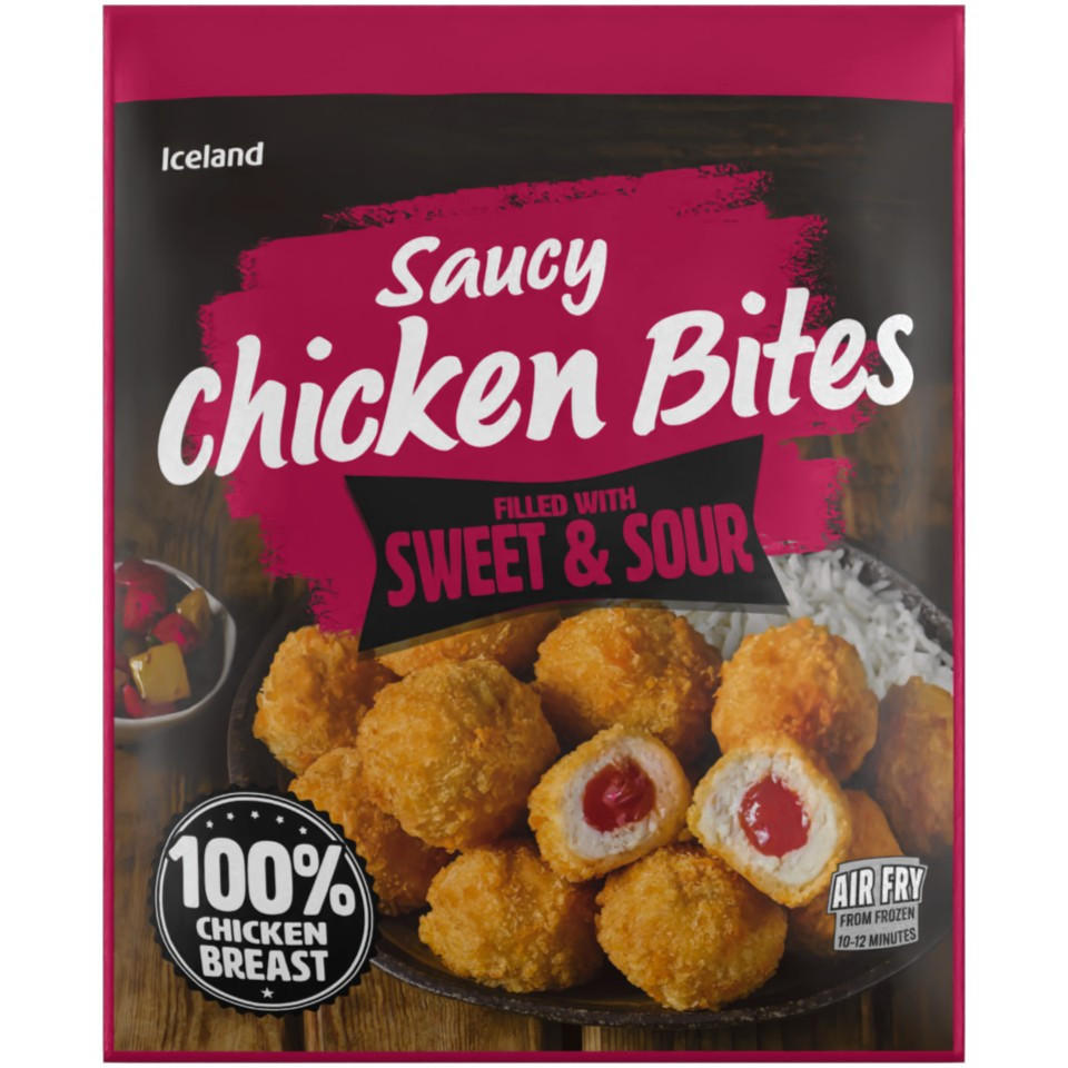Iceland Sweet & Sour Saucy Chicken Bites 504g