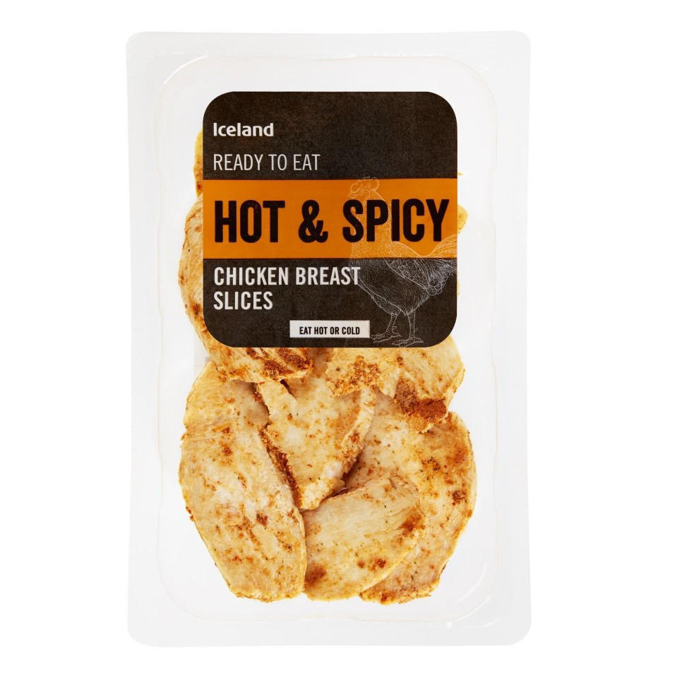Iceland Hot and Spicy Chicken Breast Slices 120g