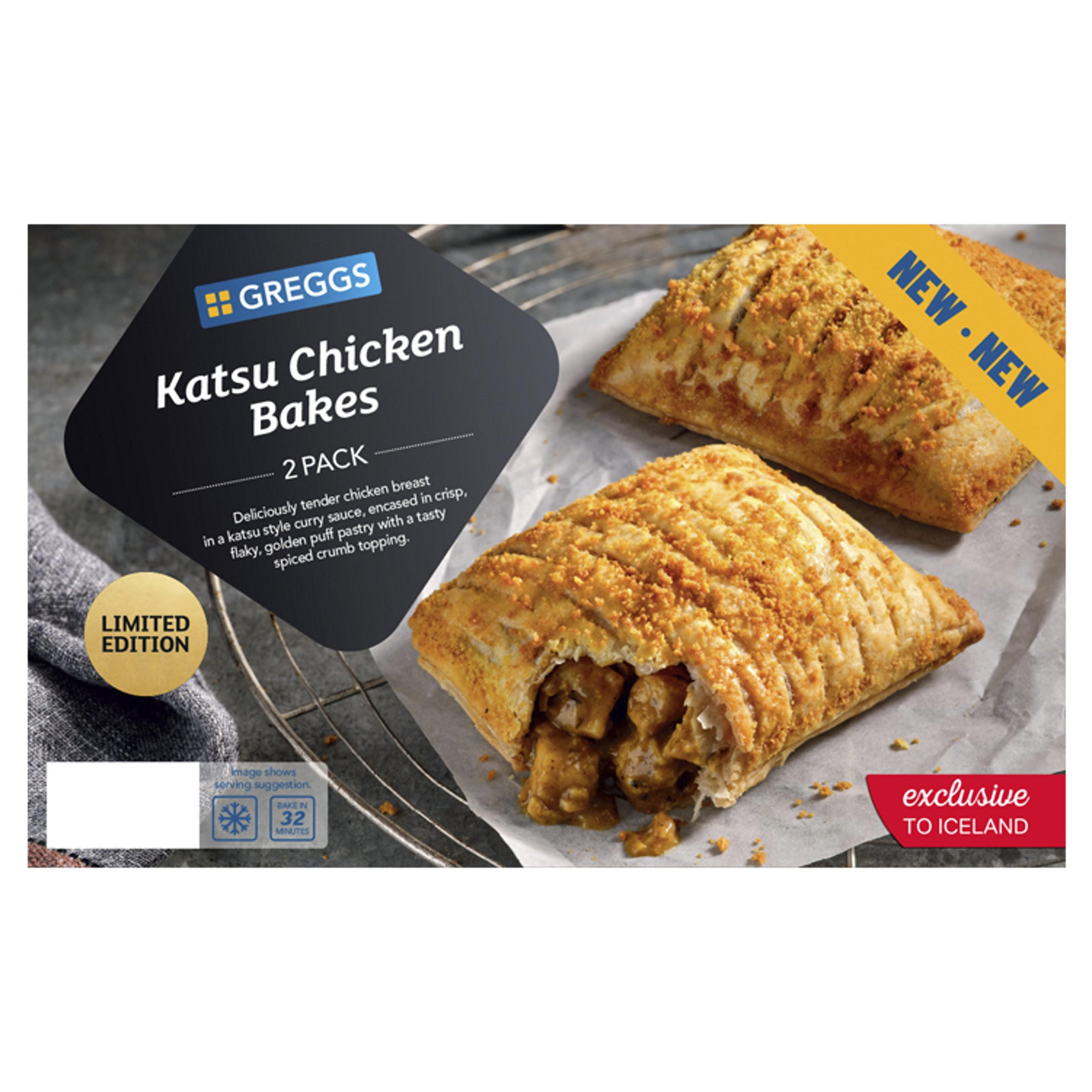Greggs Limited Edition 2 Katsu Chicken Bakes 320g