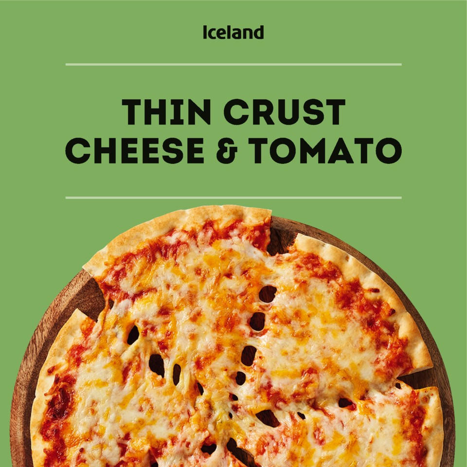 Iceland Thin Crust Cheese & Tomato 314g