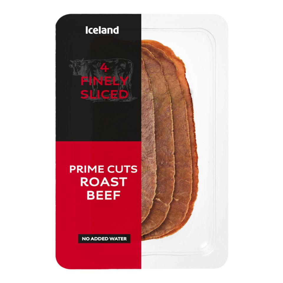 Iceland Finely Sliced Roast Beef 70g