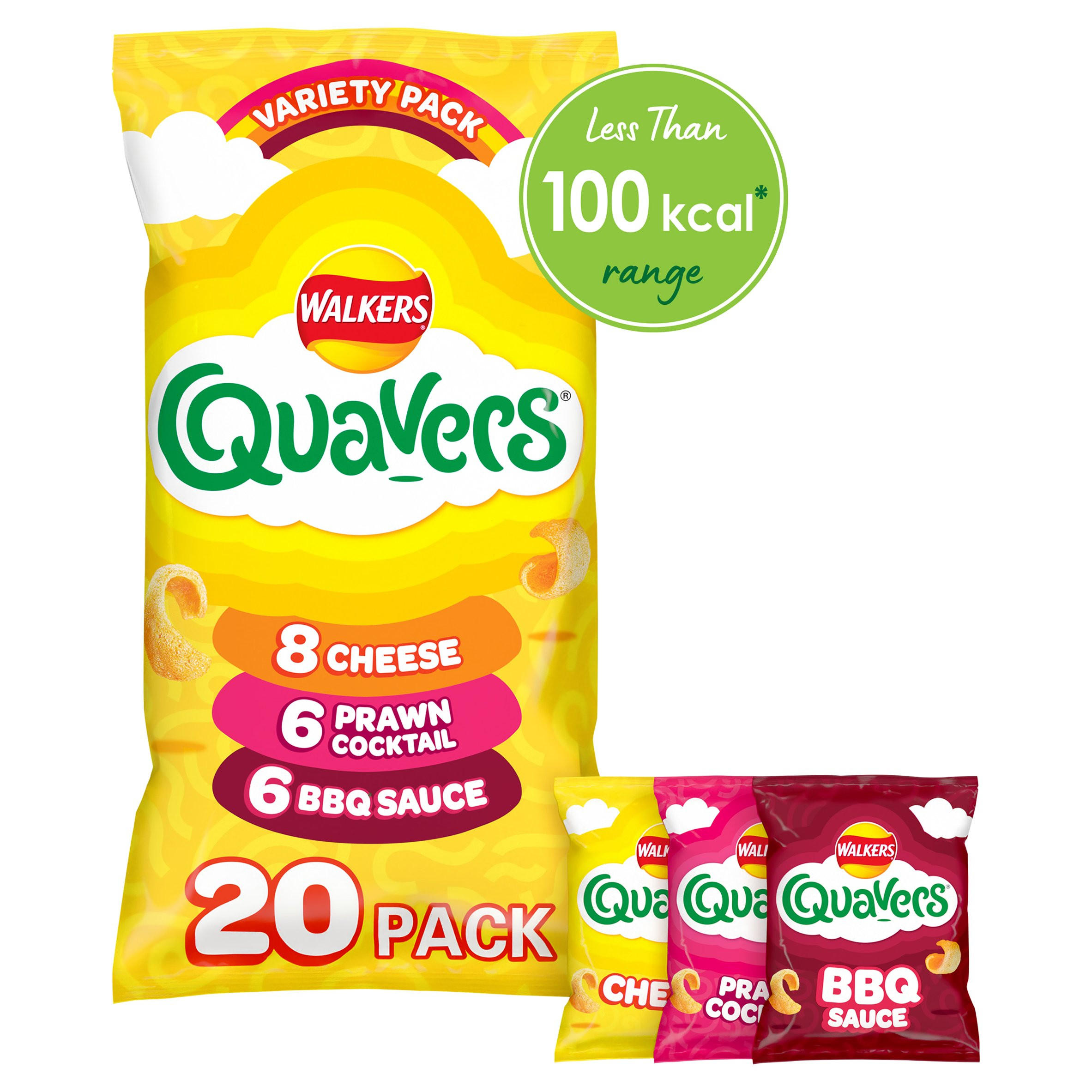 Walkers Quavers Variety Pack Crisps 20 x 16g