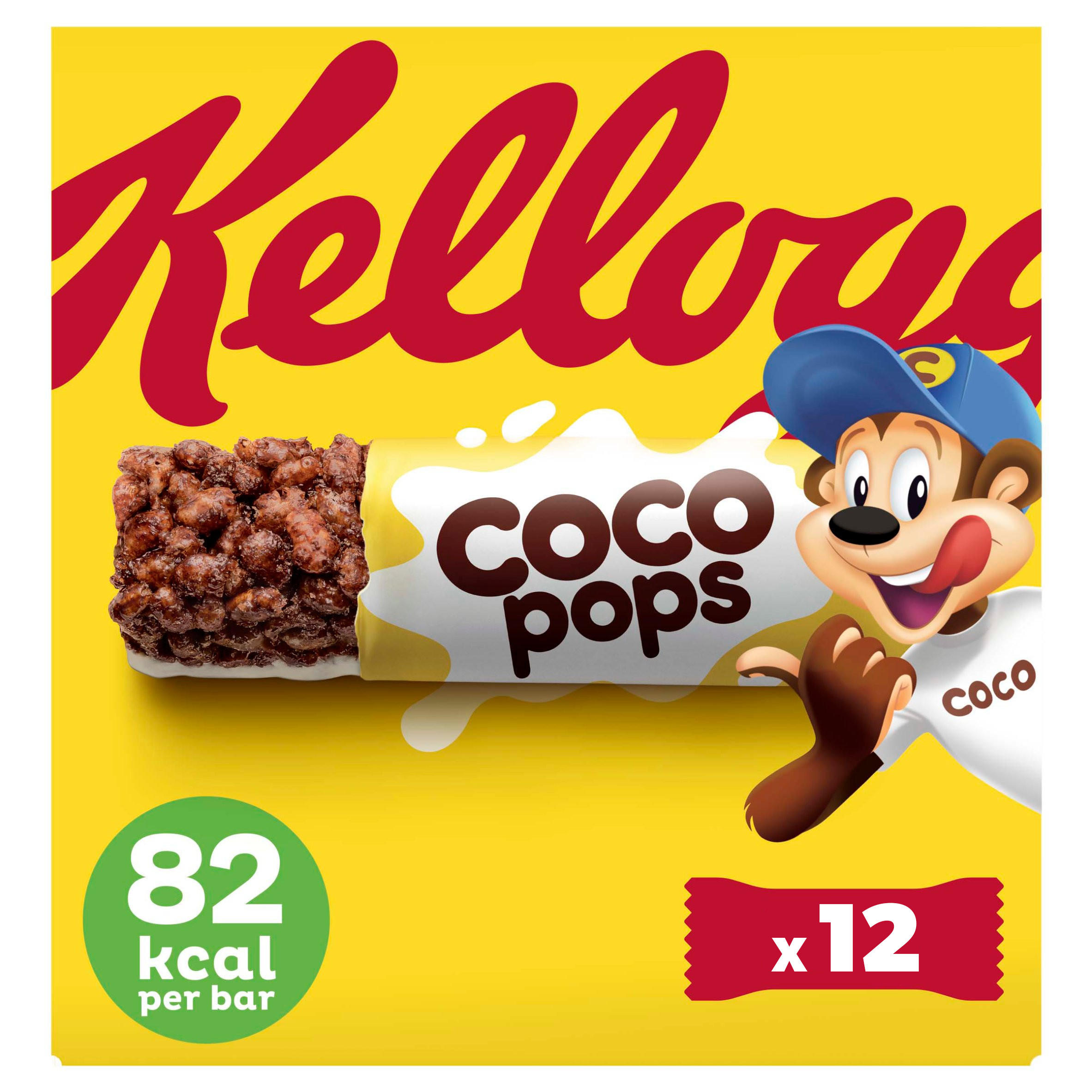 Kellogg's Coco Pops Breakfast Cereal Bars 12x20g