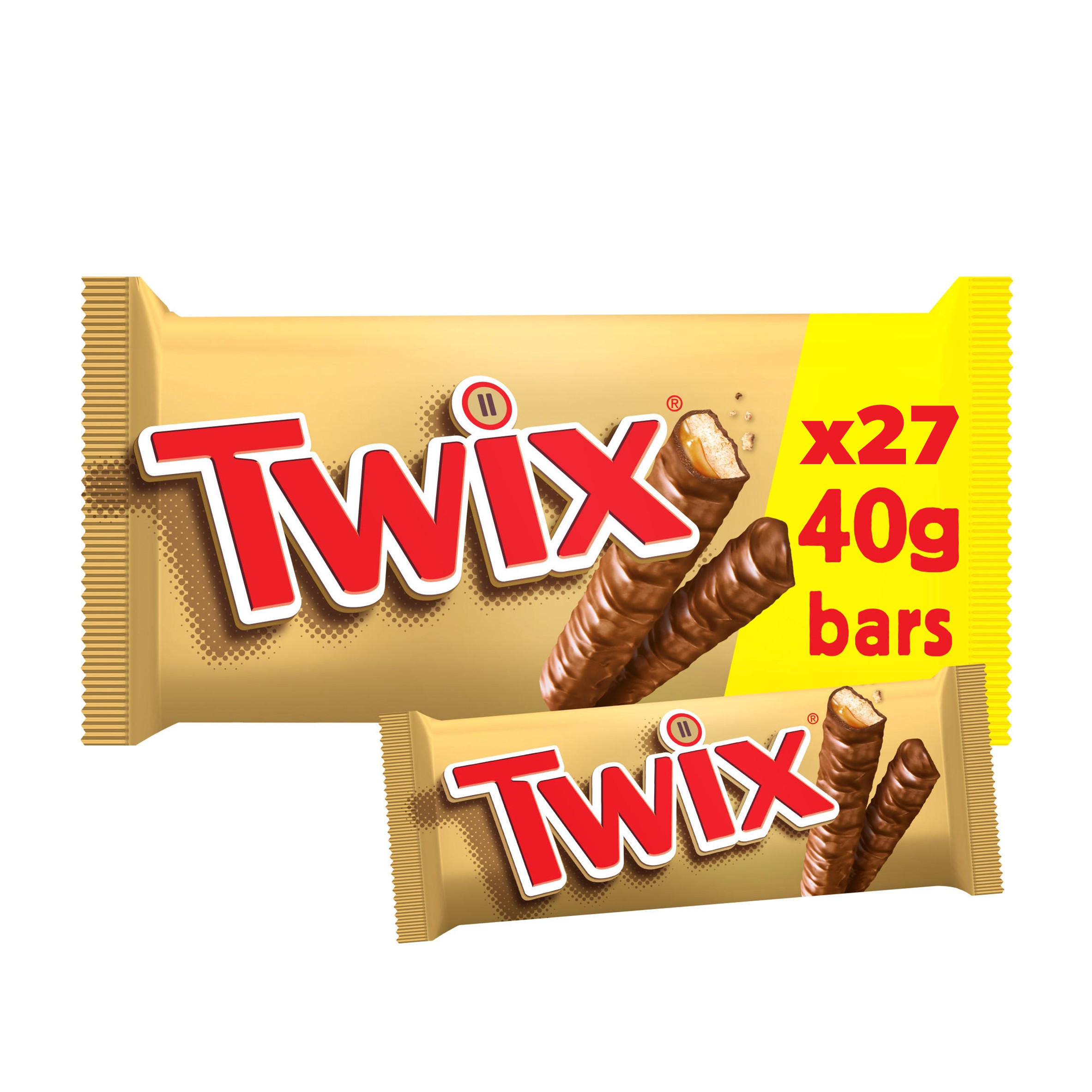 Twix Caramel Multipack Chocolate Bars 27 x 40g