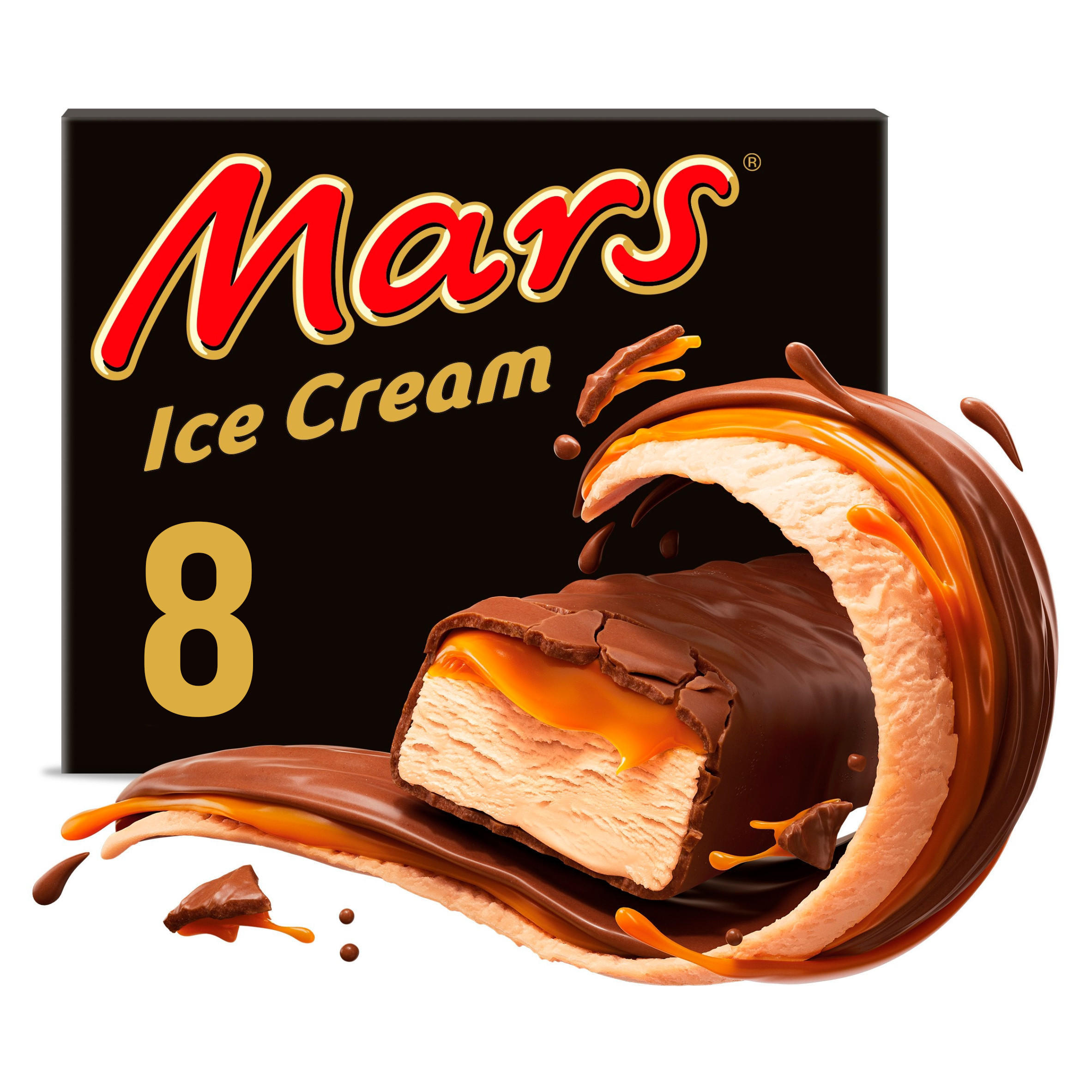 Mars Chocolate Caramel Ice Cream Bars 8x40g