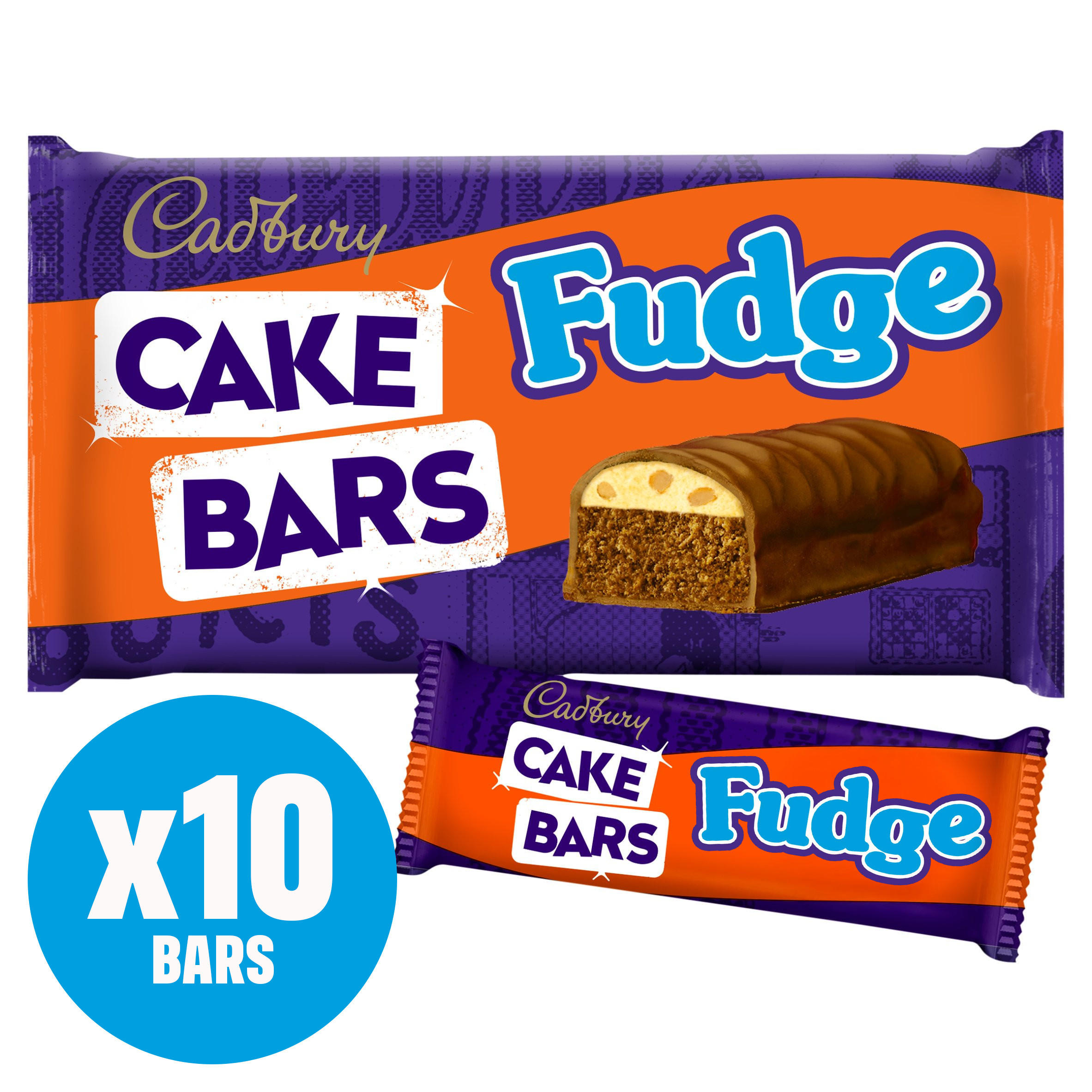 Cadbury 10pk Fudge Cake Bars