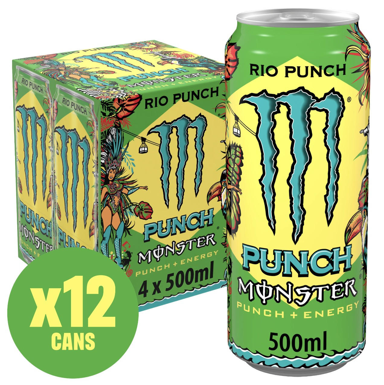 Monster Energy Drink Rio Punch 12 x 500ml