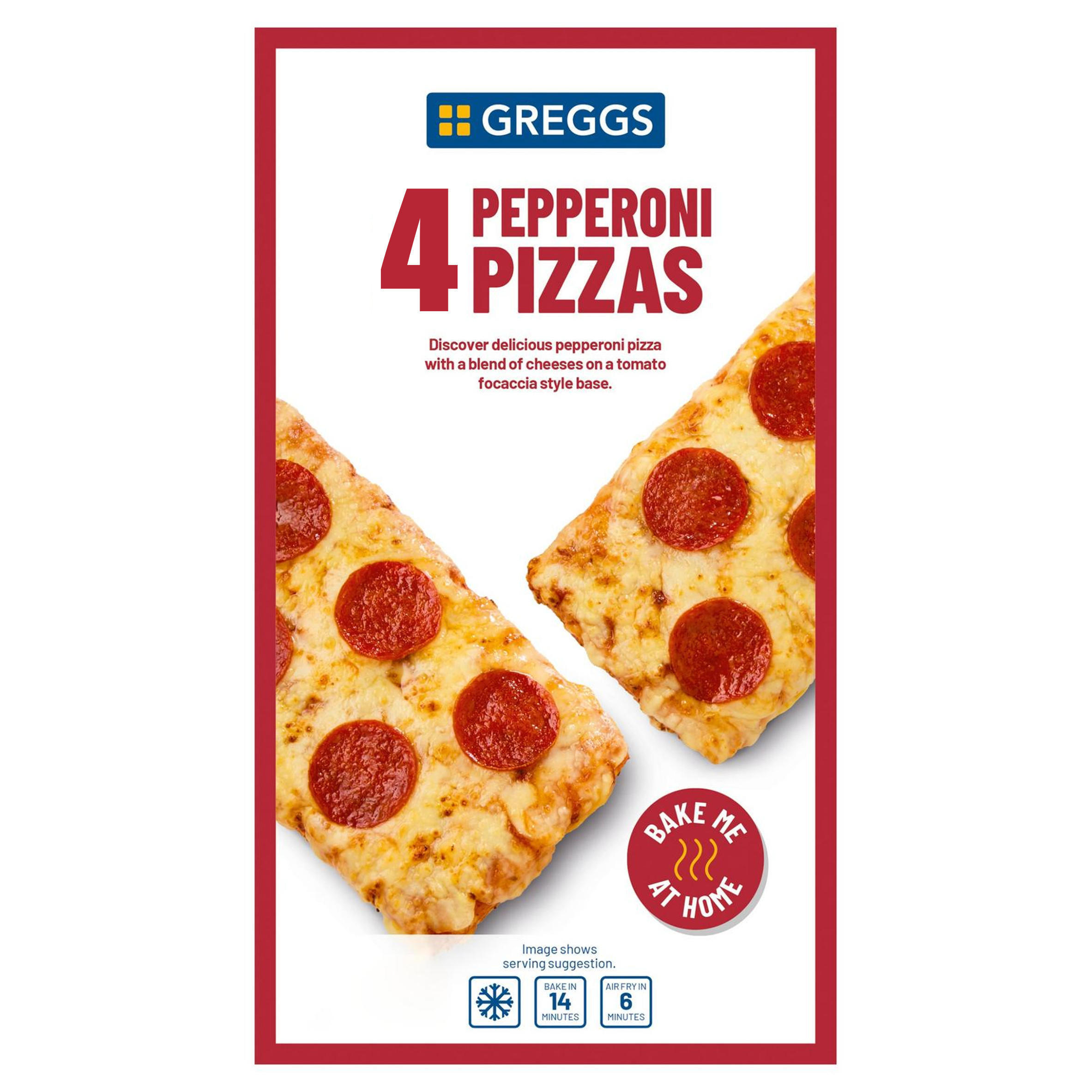 Greggs Pepperoni Pizzas 2x 337g 2 Pack