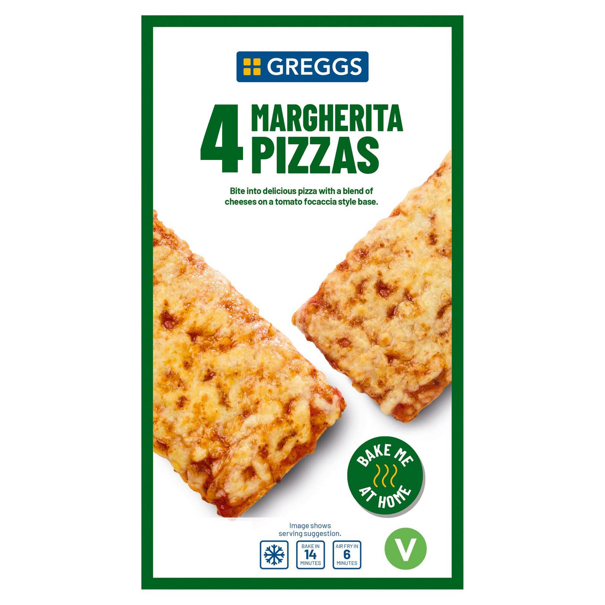 Greggs Margherita Pizzas 2x 314g 2 Pack