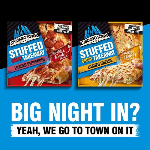 Chicago Town Takeaway Stuffed Crust Cheese Large Pizza 630g thumbnail 5