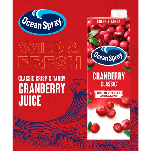 Ocean Spray Cranberry Classic Juice Drink 4x1l thumbnail 3