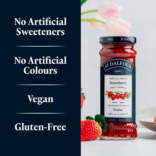 St Dalfour Strawberry Jam 284g thumbnail 3