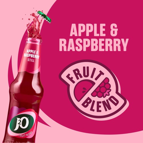 J2O Apple & Raspberry 4 Bottles thumbnail 3