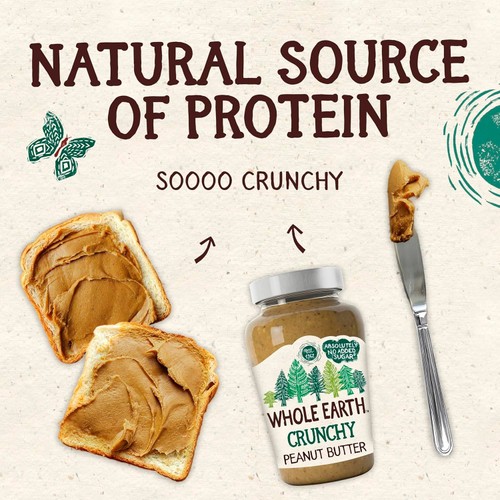 Whole Earth Crunchy Peanut Butter   454g thumbnail 4