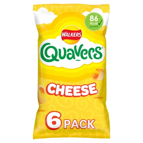Walkers Quavers Cheese Multipack Snacks Crisps 6 Pack thumbnail 2