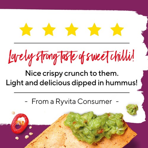Ryvita Thins Sweet Chilli Flatbread Crackers  thumbnail 5