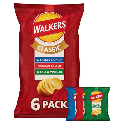 Walkers Classic Variety Multipack Crisps 