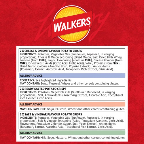 Walkers Classic Variety Multipack Crisps  thumbnail 3
