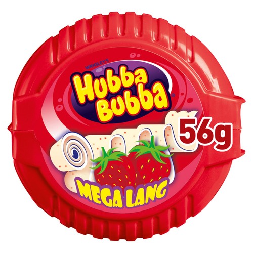 Wrigleys Hubba Bubba Mega Lang Strawberry Chewing Gum 56g
