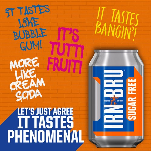 IRN-BRU Sugar Free Soft Drink thumbnail 2