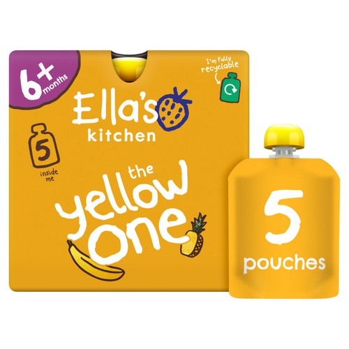 Ella's Kitchen The Yellow One Smoothie Baby Food Pouch 6+ Months