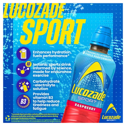 Lucozade Sport Drink Raspberry thumbnail 2