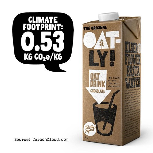 Oatly Oat Drink Chocolate Long Life 1L thumbnail 2