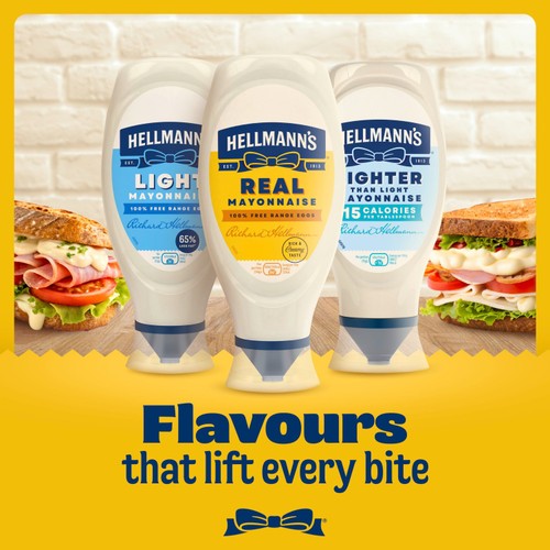 Hellmann's Real Squeezy Mayonnaise 430ml thumbnail 5