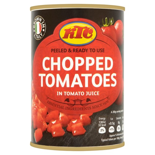 KTC Peeled Chopped Tomatoes In Tomato Juice 400g