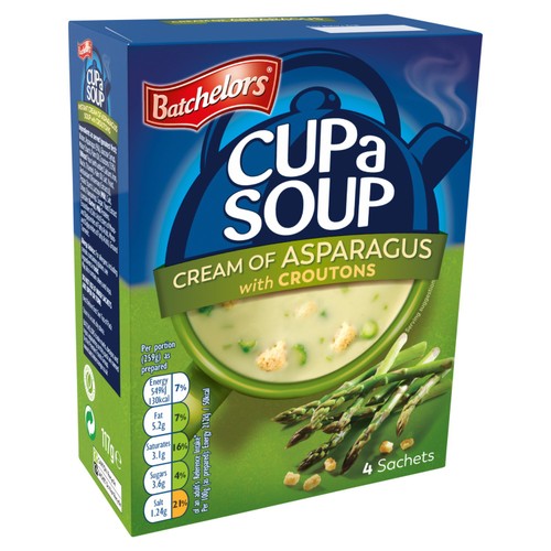 Batchelors Cup a Soup Cream of Asparagus with Croutons 4 Sachets thumbnail 2