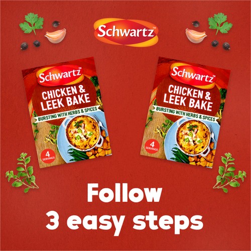 Schwartz Chicken & Leek Bake Recipe Mix thumbnail 2