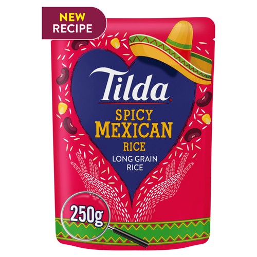 Tilda Microwave Spicy Mexican Long Grain Rice