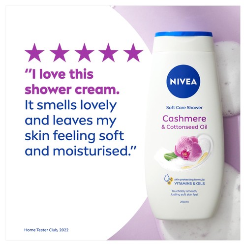NIVEA Cashmere & Cotton Seed Oil Shower Gel  thumbnail 4