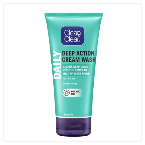 Clean & Clear Deep Action Oil Free Cream Face Wash