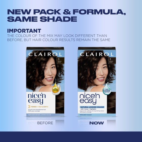 Clairol Nice n Easy Creme Permanent Hair Dye - 3 Brown Black thumbnail 2