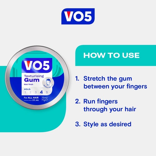 VO5 Texturising Gum 75ml thumbnail 5