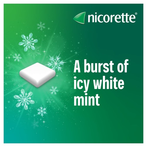 Nicorette Icy White 4mg Gum (Stop Smoking Aid) thumbnail 2