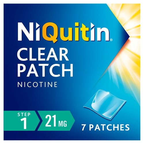 NiQuitin Clear Patch -Step 1 21mg, 7 Nicotine Patches - Stop Smoking Aid thumbnail 2