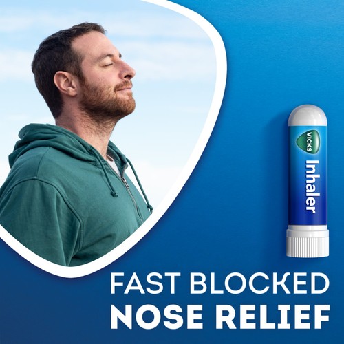 Vicks Inhaler Fast Acting Decongestant For Blocked Nose Relief Stick thumbnail 3