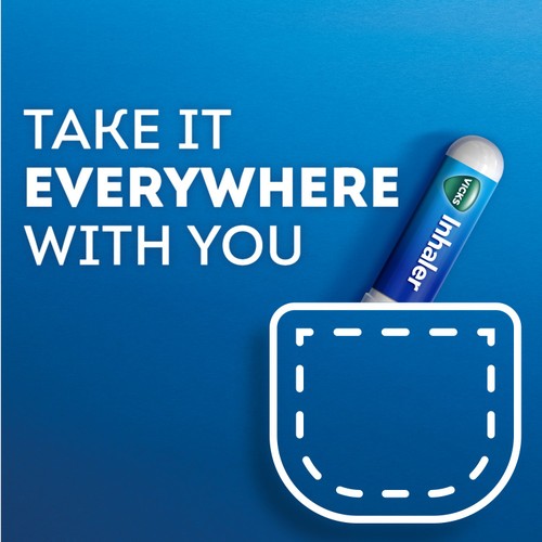 Vicks Inhaler Fast Acting Decongestant For Blocked Nose Relief Stick thumbnail 4