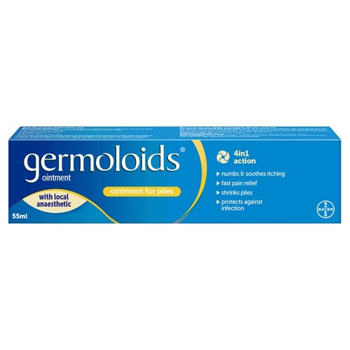 Germoloids Triple Action Haemorrhoids Ointment 55ml