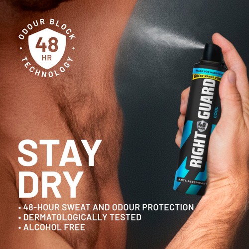 Right Guard Men 48h Cool Antiperspirant Deodorant Spray thumbnail 3