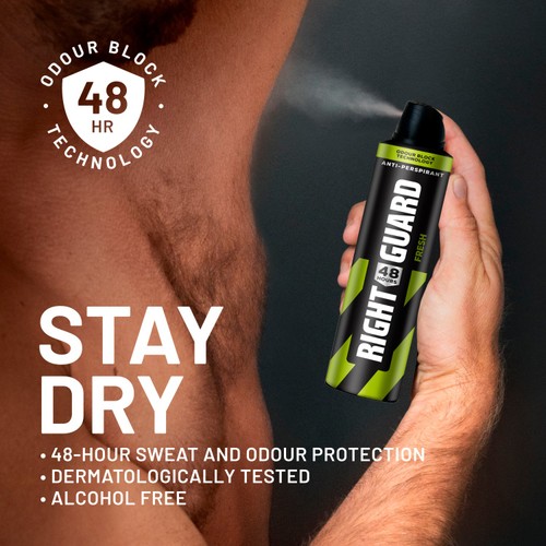 Right Guard Men 48h Fresh Antiperspirant Deodorant thumbnail 2