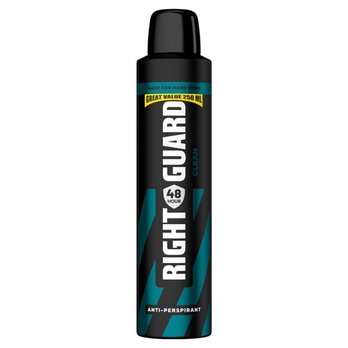 Right Guard 48H Hours Clean Anti-Perspirant 250ml